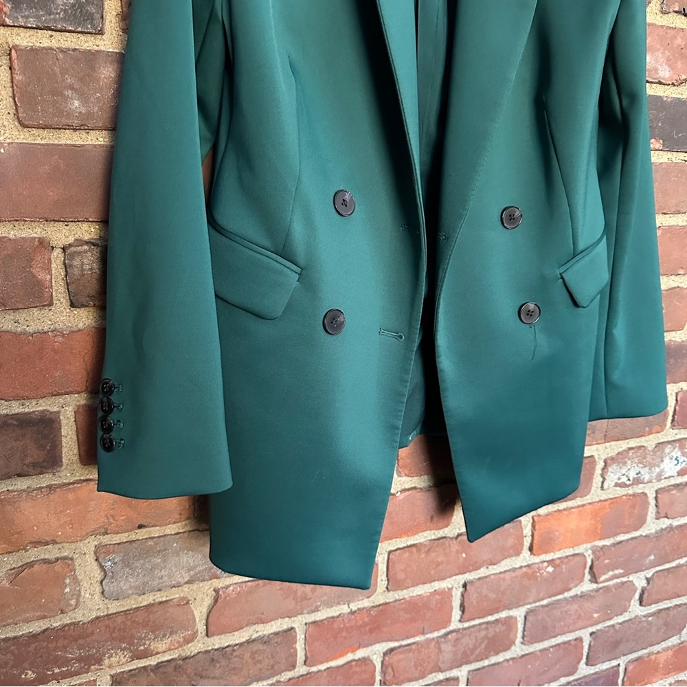 EXPRESS GREEN DOUBLE BREASTED BLAZER -small - Picture 4 of 5